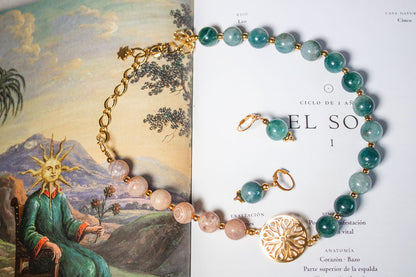 Silencio. Aretes con jade