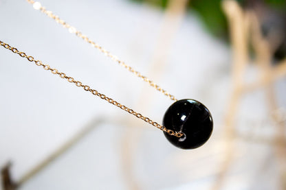 Umbral. Collar con ágata esfera