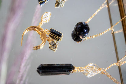 Umbral. Collar con ágata esfera