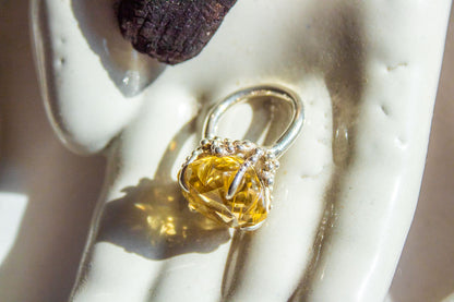 Lúmina. Anillo con cuarzo citrino