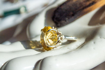 Lúmina. Anillo con cuarzo citrino