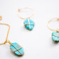 Ka'an. Collar minimalista con turquesa