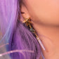 Axochitl. Aretes con turquesa, calcopirita y cuarzo blanco