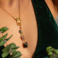 Kabil. Collar con turmalina negra, rosa y verde