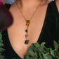 Kabil. Collar con turmalina negra, rosa y verde