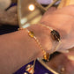 Tonalli. Pulsera con citrino, ojo de tigre y cuarzo ahumado