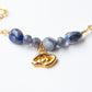 Akbal. Pulsera con iolita y sodalita