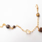 Tonalli. Pulsera con citrino, ojo de tigre y cuarzo ahumado
