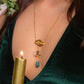 Náay. Collar con herkimer y apatito