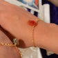 Akna. Pulsera con ágata cornalina