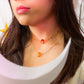 Akna. Choker con ágata cornalina