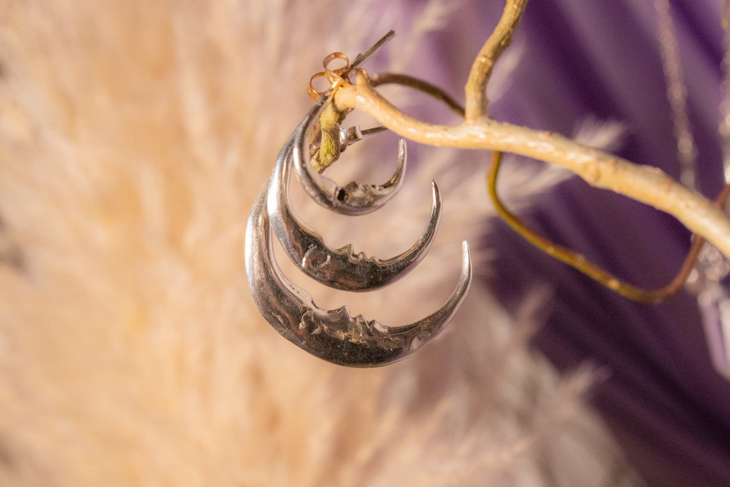 Silver earrings
