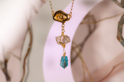 Náay. Collar con herkimer y apatito