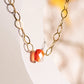 Akna. Choker con ágata cornalina