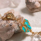 Axochitl. Collar con turquesa y estrella swarovski