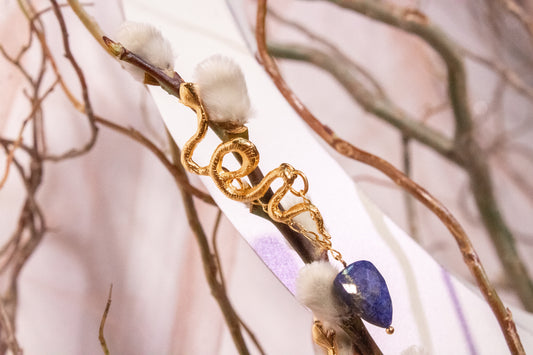 Itze. Aretes con lapislazuli