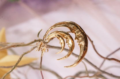 Yunuen. Arracadas de media luna