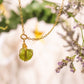 Kuxtal. Collar minimalista con peridoto