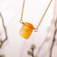 Akna. Collar minimalista con ágata cornalina