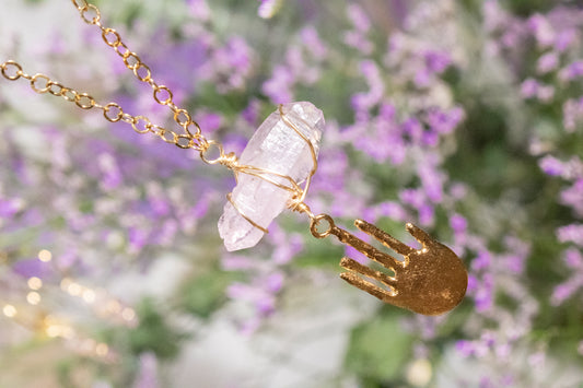 Noíl. Amethyst necklace