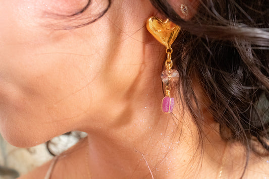 Xareni. Ruby earrings