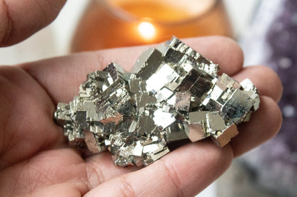 Piezas de Pirita decorativa grande