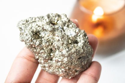 Piezas de Pirita decorativa grande