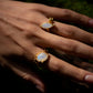 Anillo Amuleto. Piedra Luna - Color Mineral