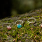 Anillo Sur. Turmalina rosa (rubelita) - Color Mineral