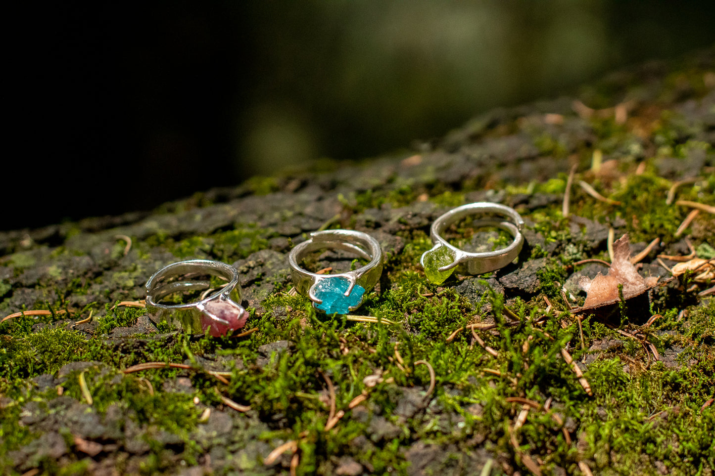 Anillo Sur. Turmalina rosa (rubelita) - Color Mineral