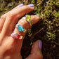 Anillo Sur. Turmalina rosa (rubelita) - Color Mineral