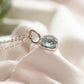 Némesis. Collar de plata con topacio london blue