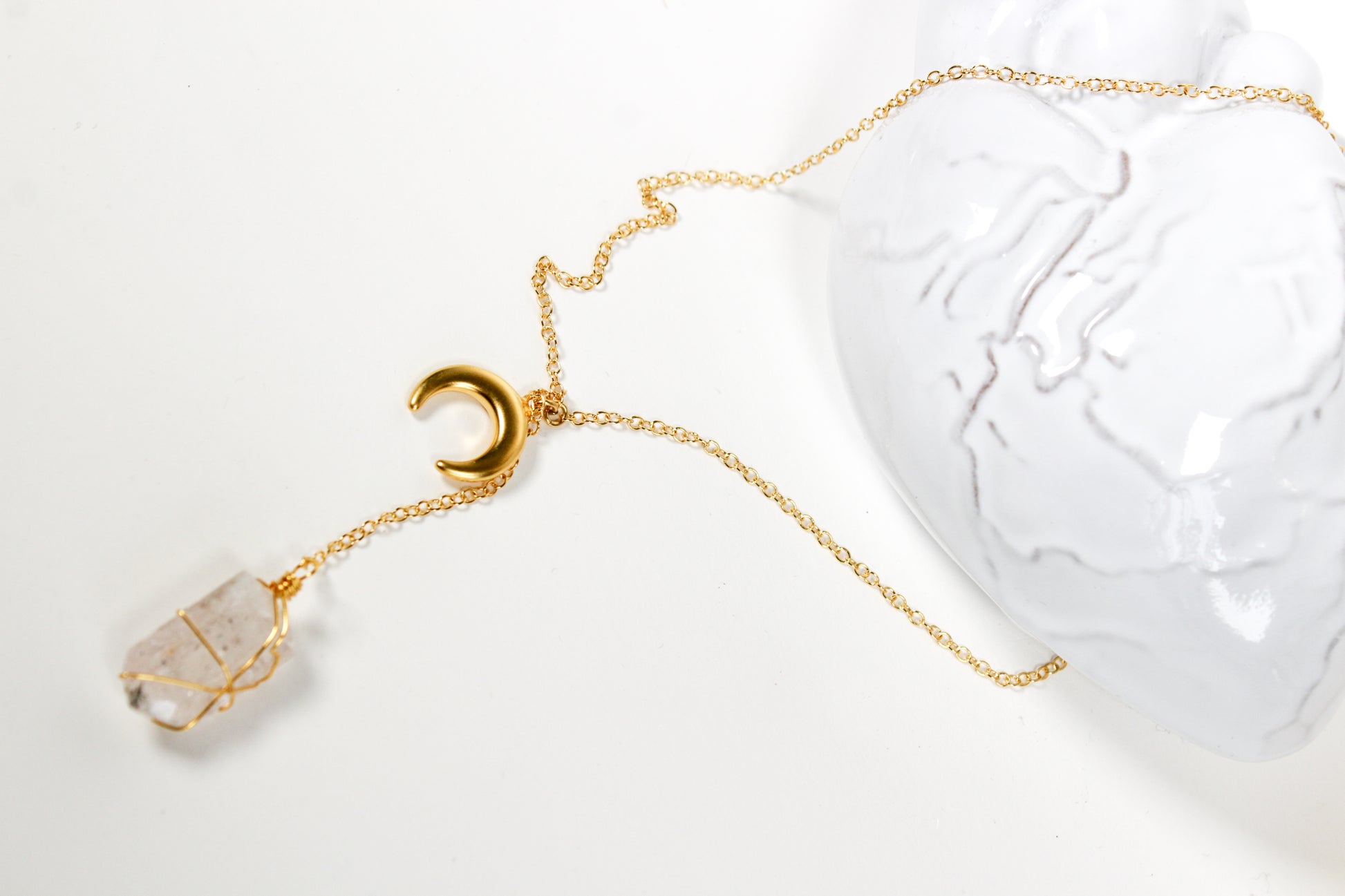 Collar cuarzo blanco luna - Color Mineral