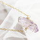 Collar amatista punta - Color Mineral