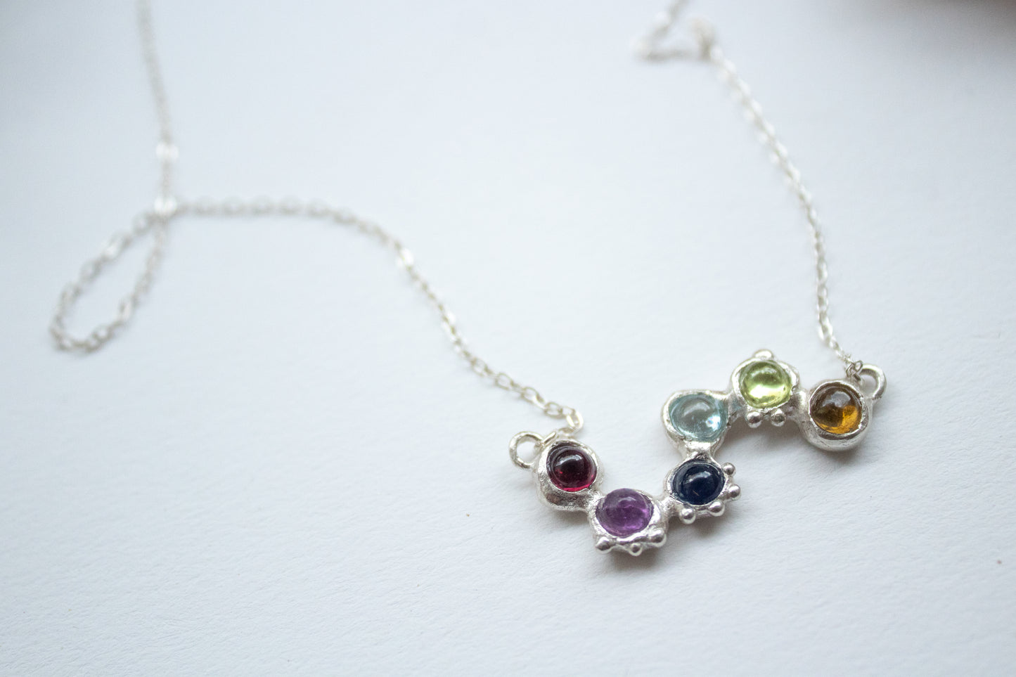 Carites. Necklace with gems