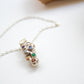 Elpis. Collar de plata con gemas