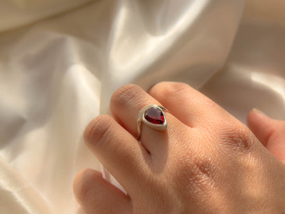 Anillo granate gota - Color Mineral