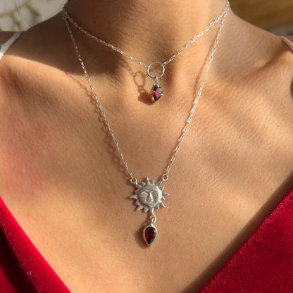 Collar sol. Granate - Color Mineral