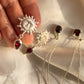 Aretes sol. Granate - Color Mineral