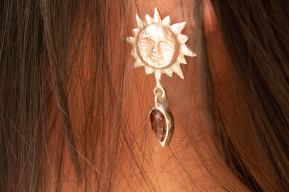 Aretes sol. Granate - Color Mineral