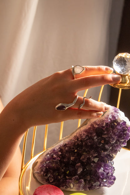 Anillo serpens. Amatista - Color Mineral