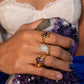 Anillo fluir. Piedra luna - Color Mineral