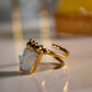 Anillo fluir. Piedra luna - Color Mineral